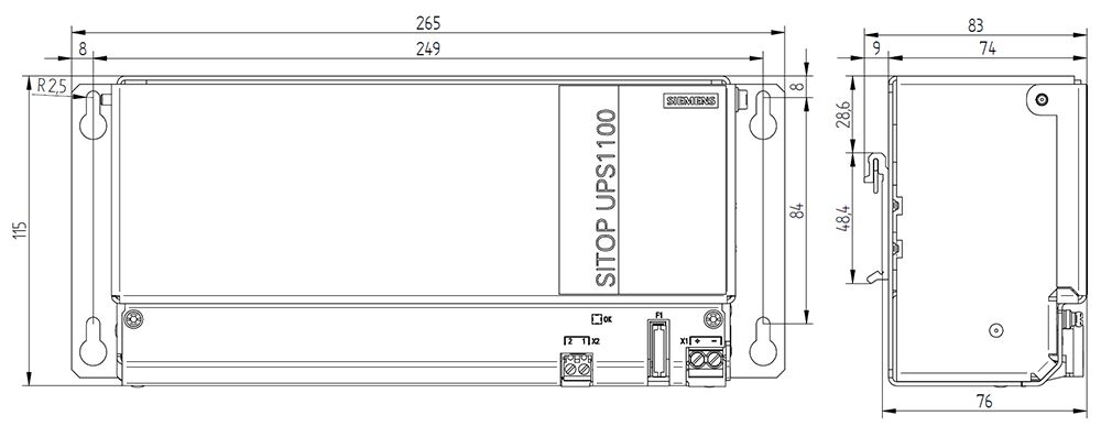 Akkupack 24V Blei 2500mAh 12zell 76x115x265mm