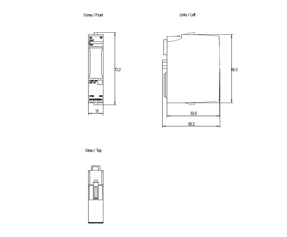 Analoges I/O-Modul DC 19,2-28,8V Ausg.Strom Spannung