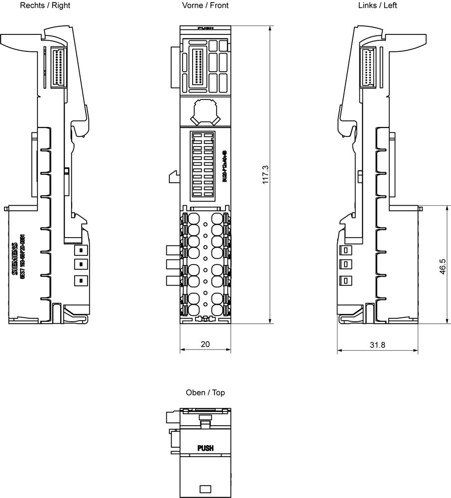 Baugruppenträger UC UC 1Steckpl f.Tragschien Tragschienenmontage möglich