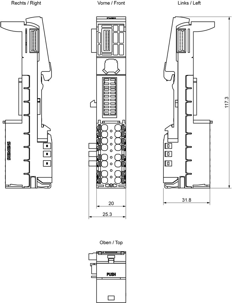 Baugruppenträger UC UC 1Steckpl f.Tragschien Tragschienenmontage möglich