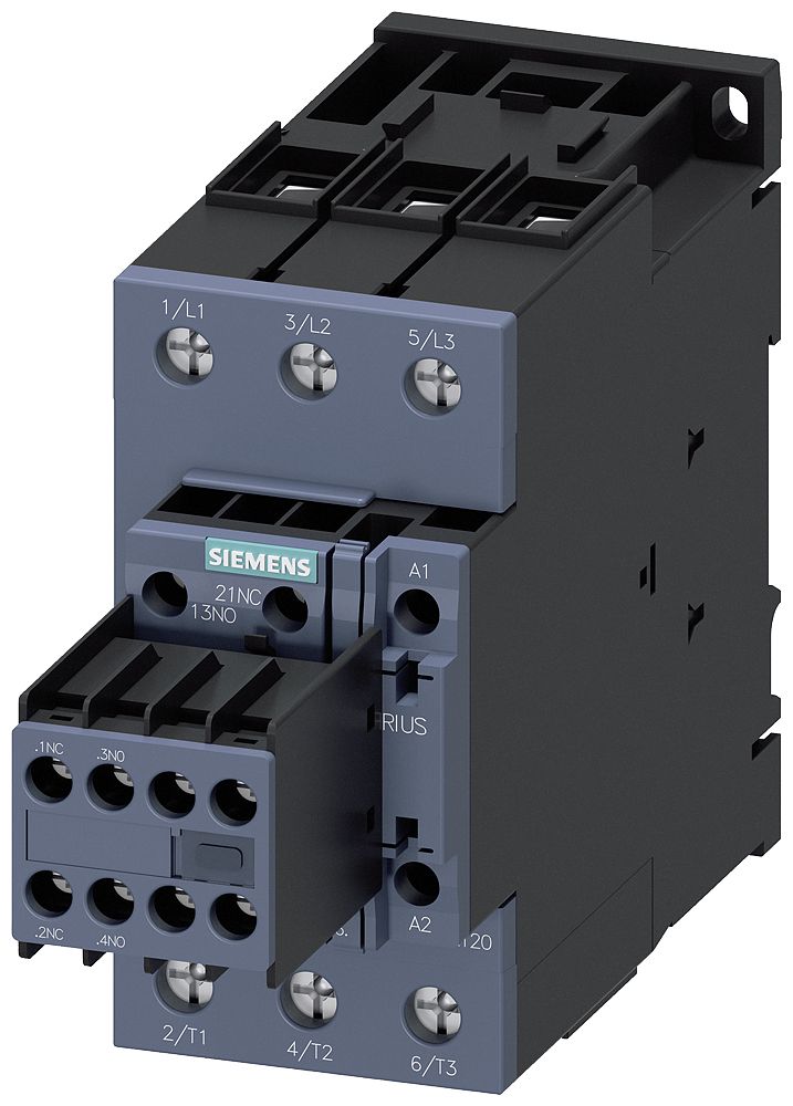 Leistungsschütz 37kW 3S 220VAC 80A 2S+2Ö/Hilf f.Reiheneinb