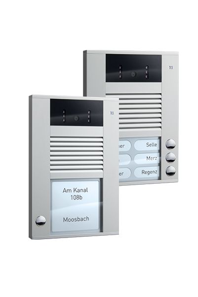 Türstation AP si 1RT Bus m.Kamera Mit Kamera m.Abdeck 135x204x20mm