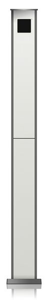 Kommunikationssäule, unbe Alu freisteh si 1mod 135x1700x160mm