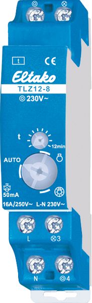 Treppenlichtzeitschalter REG elektr 1TE 230VAC 3/4Leiter nachschaltb