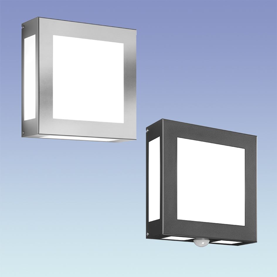 LED-Wandanbauleuchte AquaLegendo 13W 3000K 1500lm anth Konv IP44 95x280x280mm