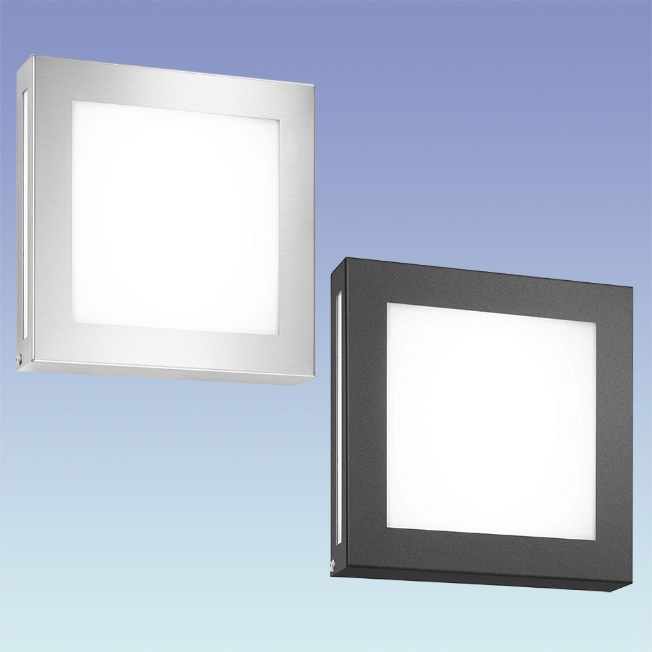 LED-Wandanbauleuchte AquaLegendo 12W 3000K 470lm anth Konv IP44 45x220x220mm