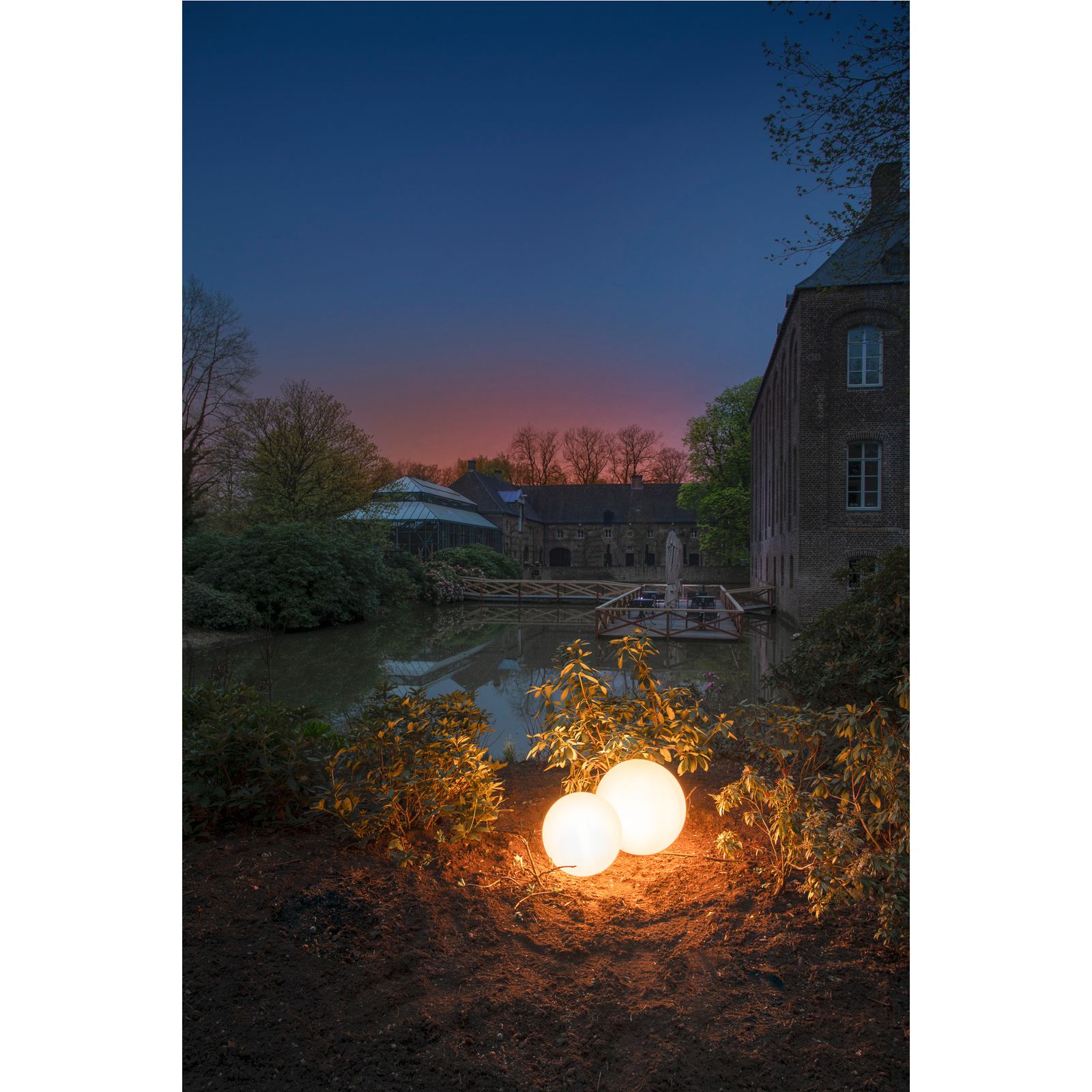 Wegeleuchte 24W E27 ws ST Kst_opal HV IP44