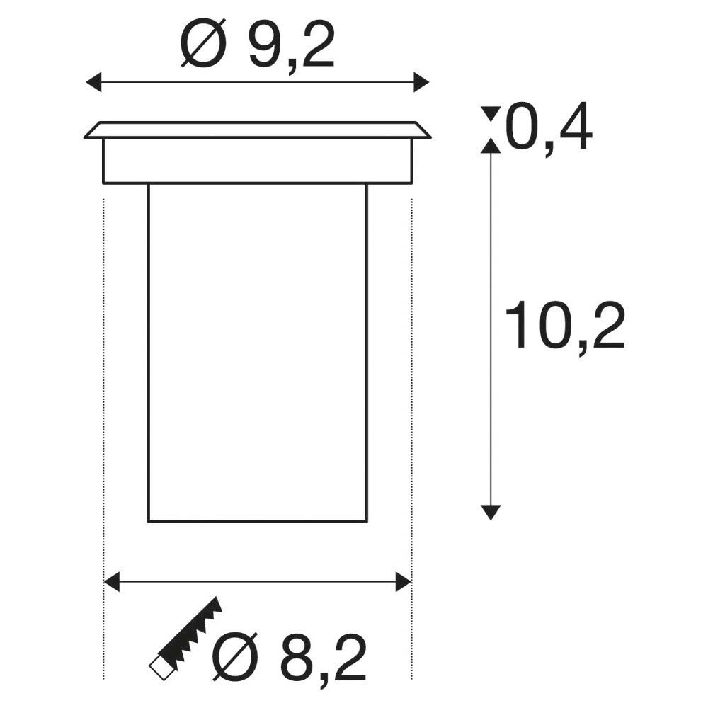 LED-Bodeneinbauleuchte 7W 3000K 520lm 12-24V LED nicht austauschbar 1LED IP67