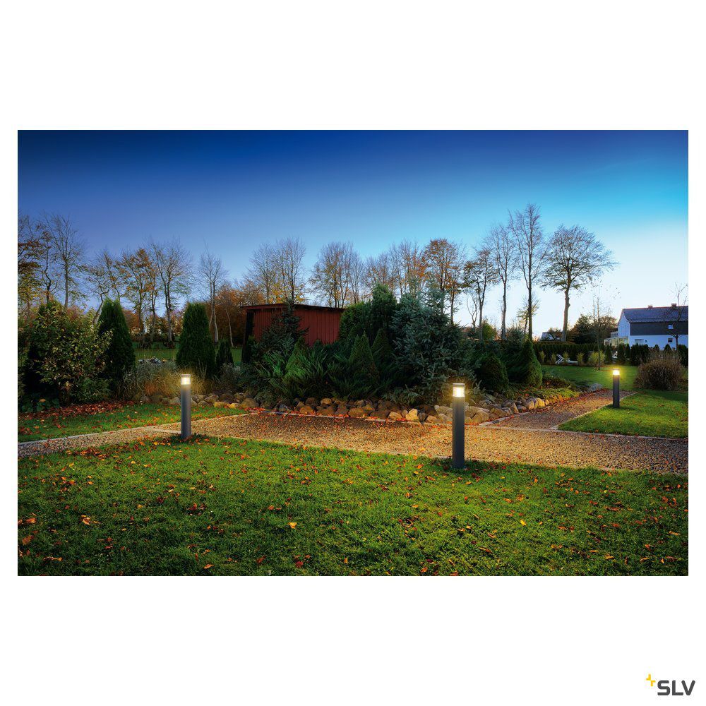 Pollerleuchte 20W E27 anth Alu Gl_tr HV IP54