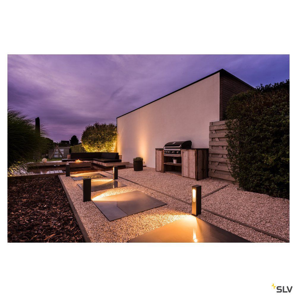 LED-Pollerleuchte 6W IP44 3000K 160lm anth 1LED Alu
