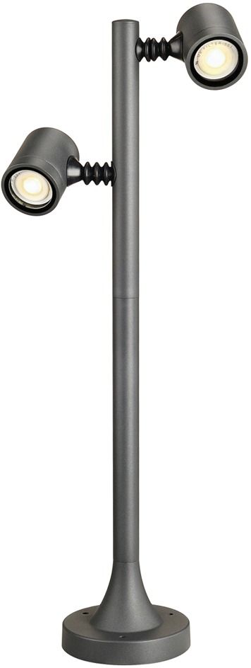 LED-Wegeleuchte 9W IP44 anth Alu Gl_tr 2LEDs GU10