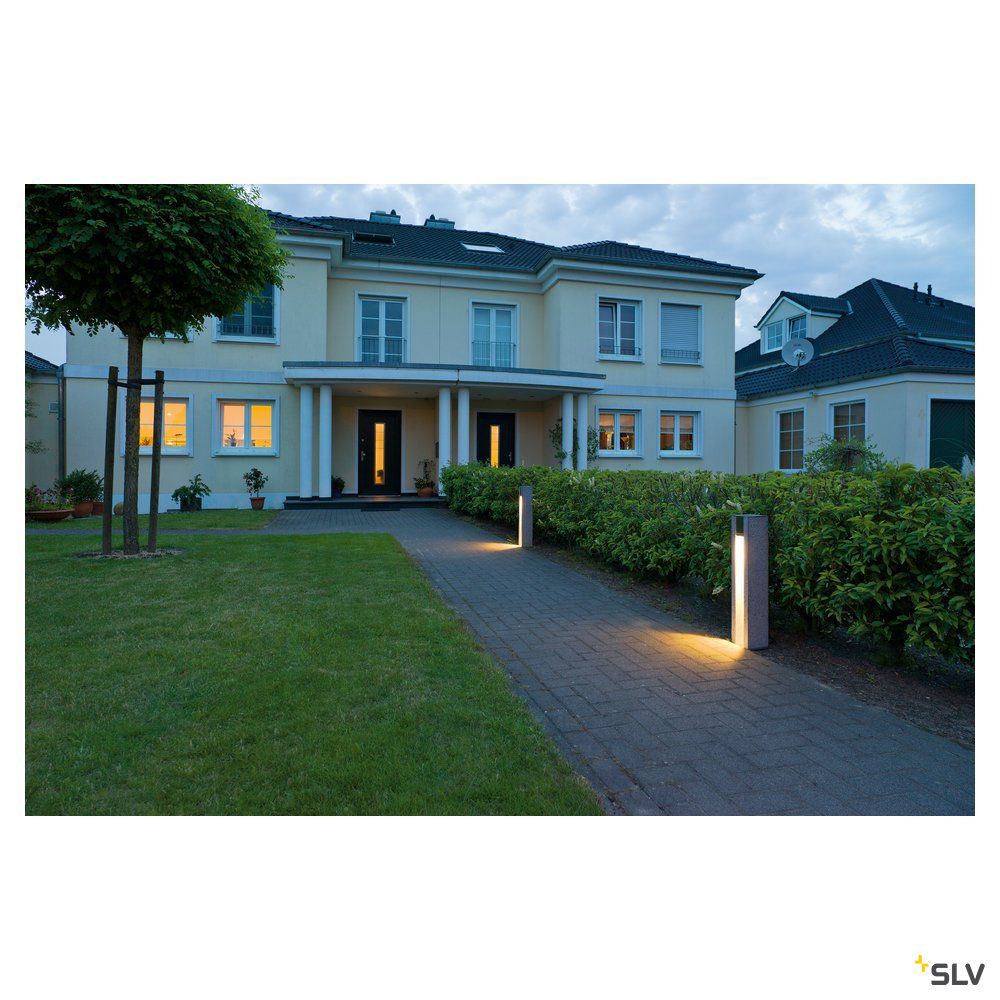 LED-Pollerleuchte 4W IP44 granit Stein 1LED GU10