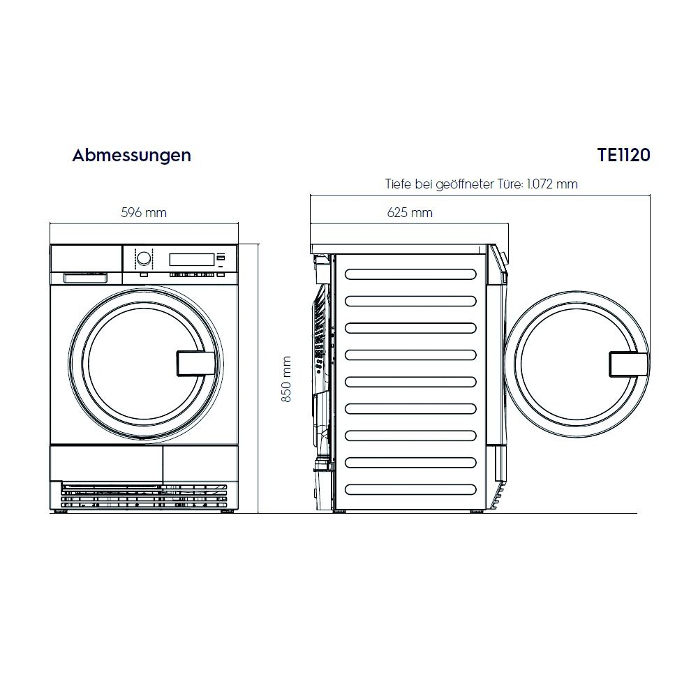 Kondenstrockner GW myPRO 8kg Edst 70dB li Restzeit m.Innenbel