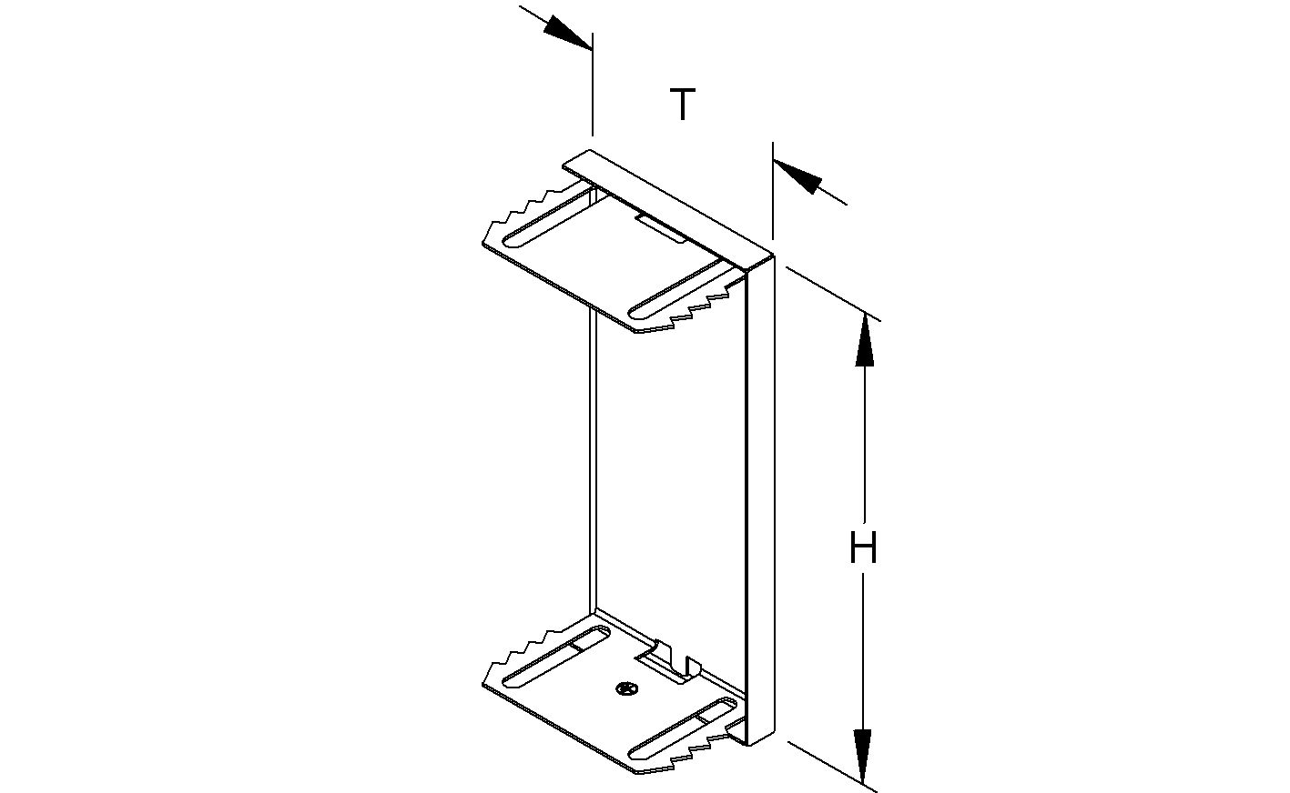 Endstück GEB-K 135x61mm ST li/re natur hfr vz