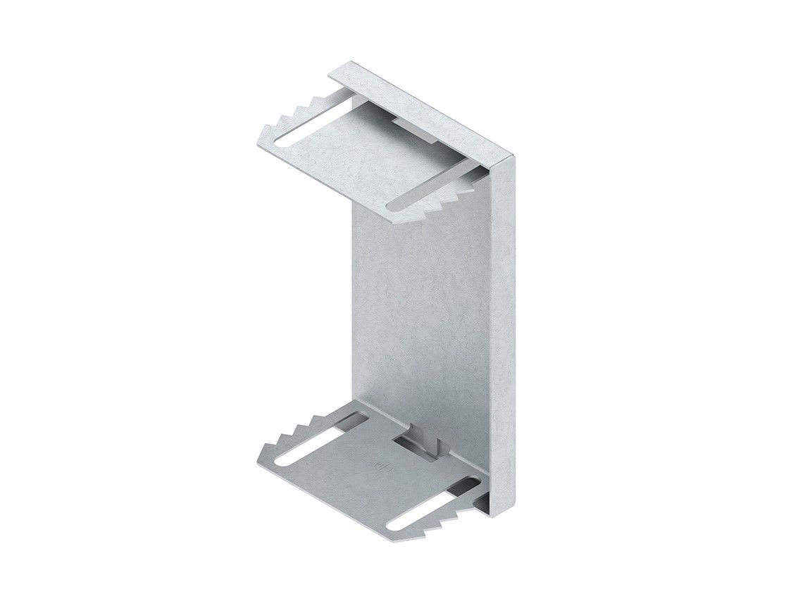 Endstück GEB-K 222x100mm ST li/re ws/alu RAL9006 weiß/aluminium hfr vz