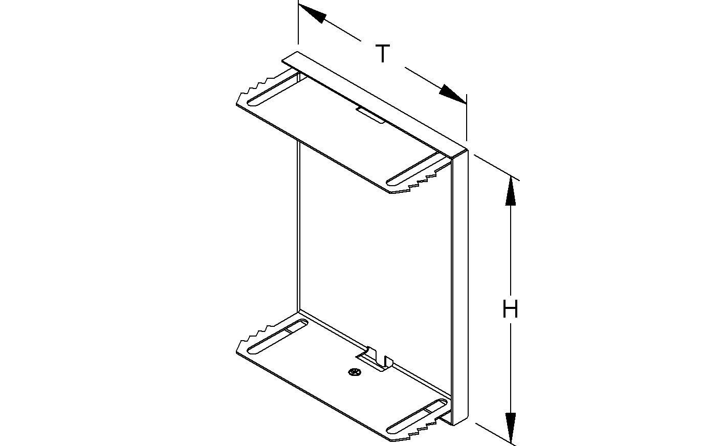 Endstück GEB-K 222x100mm ST li/re ws/alu RAL9006 weiß/aluminium hfr vz