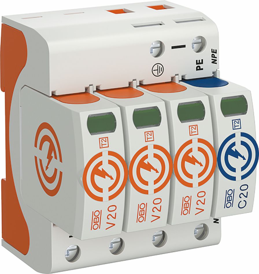Überspannungsableiter TN/TN-CNetzform-/TN-S Netzform-TN/TN-C/TN-C-S/TN-S 230VAC 3TE