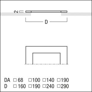 Deckenverstärkungsring ws PANOS Kst H2mm L190mm B190mm