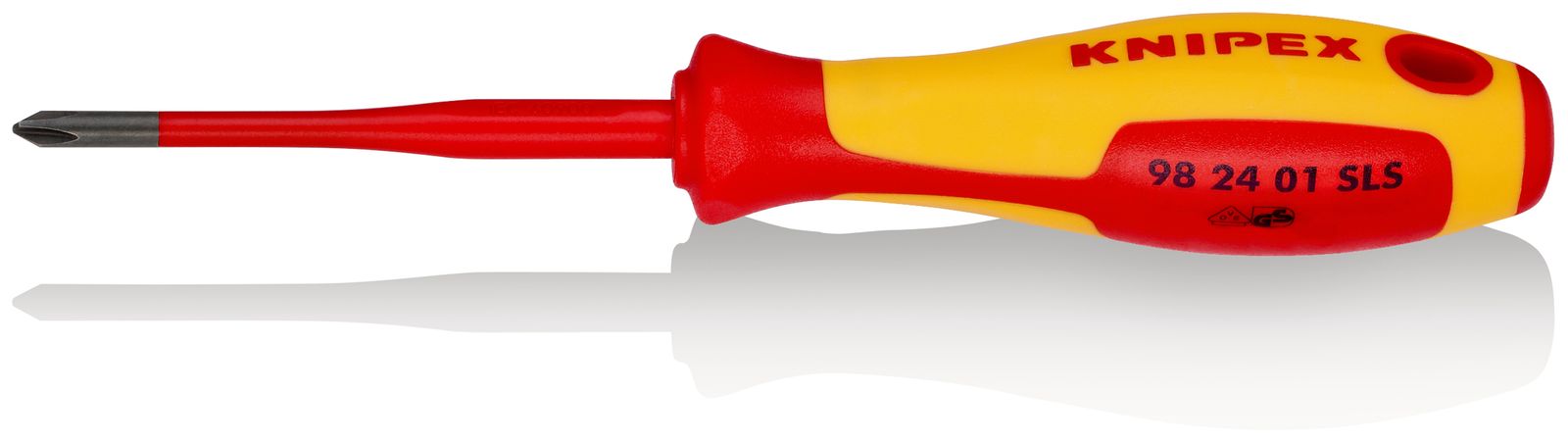 Schraubendreher Kreuz Phillips PH1 80mm Schutzisoliert 1000V ger 2Komp VDE