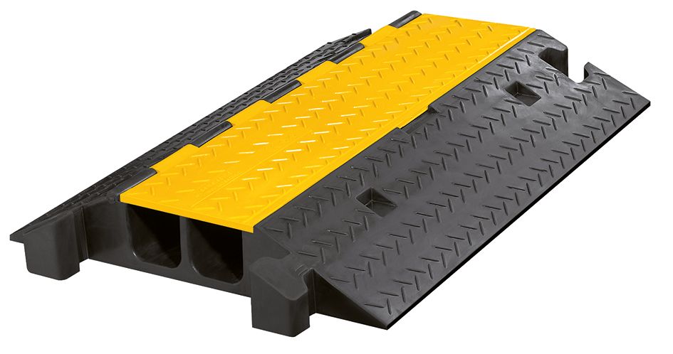 Kabelbrücke Gummi sw 590x105x800mm