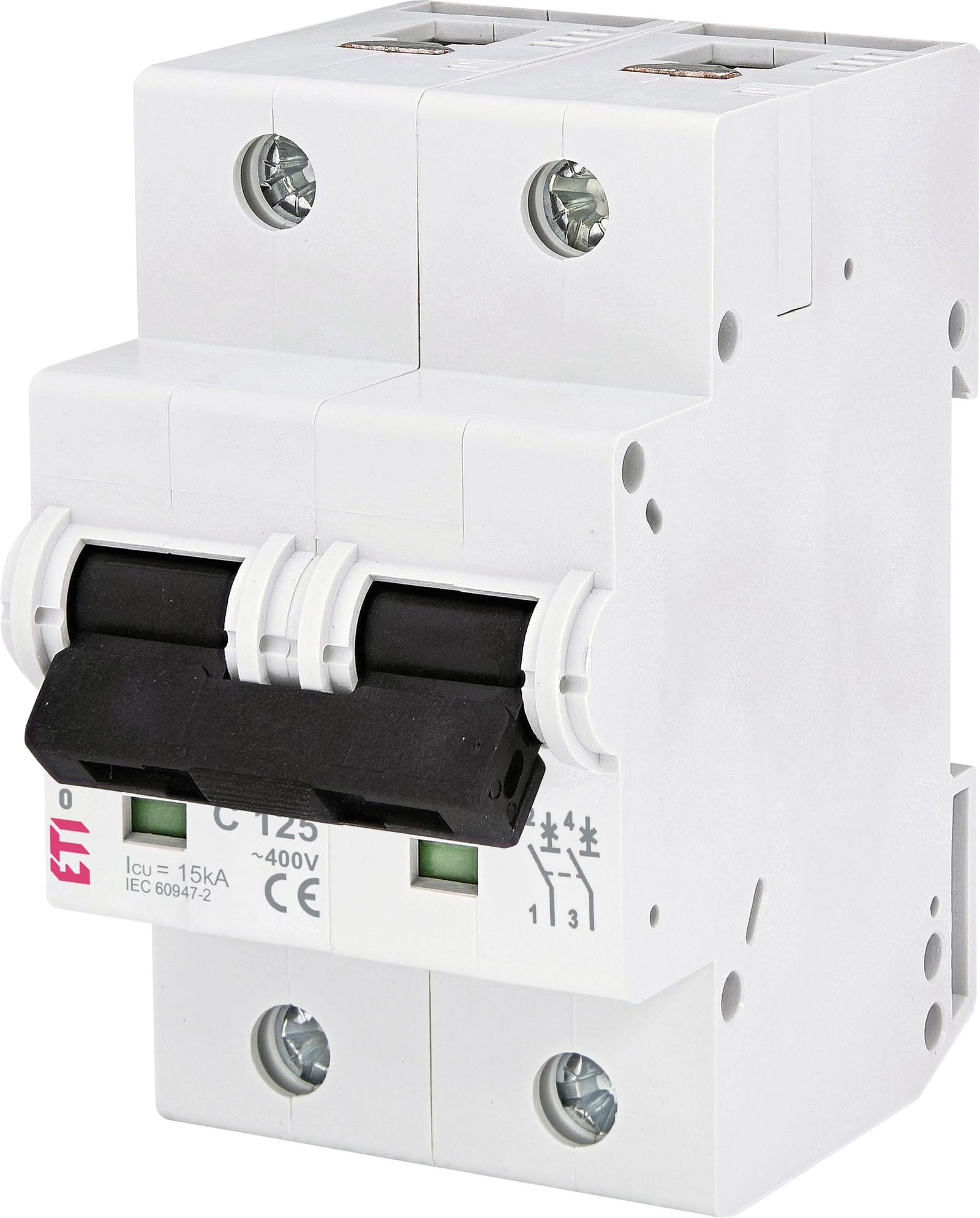 Leitungsschutzschalter UC C 125A 2p 400V 2TE 50Hz IP20