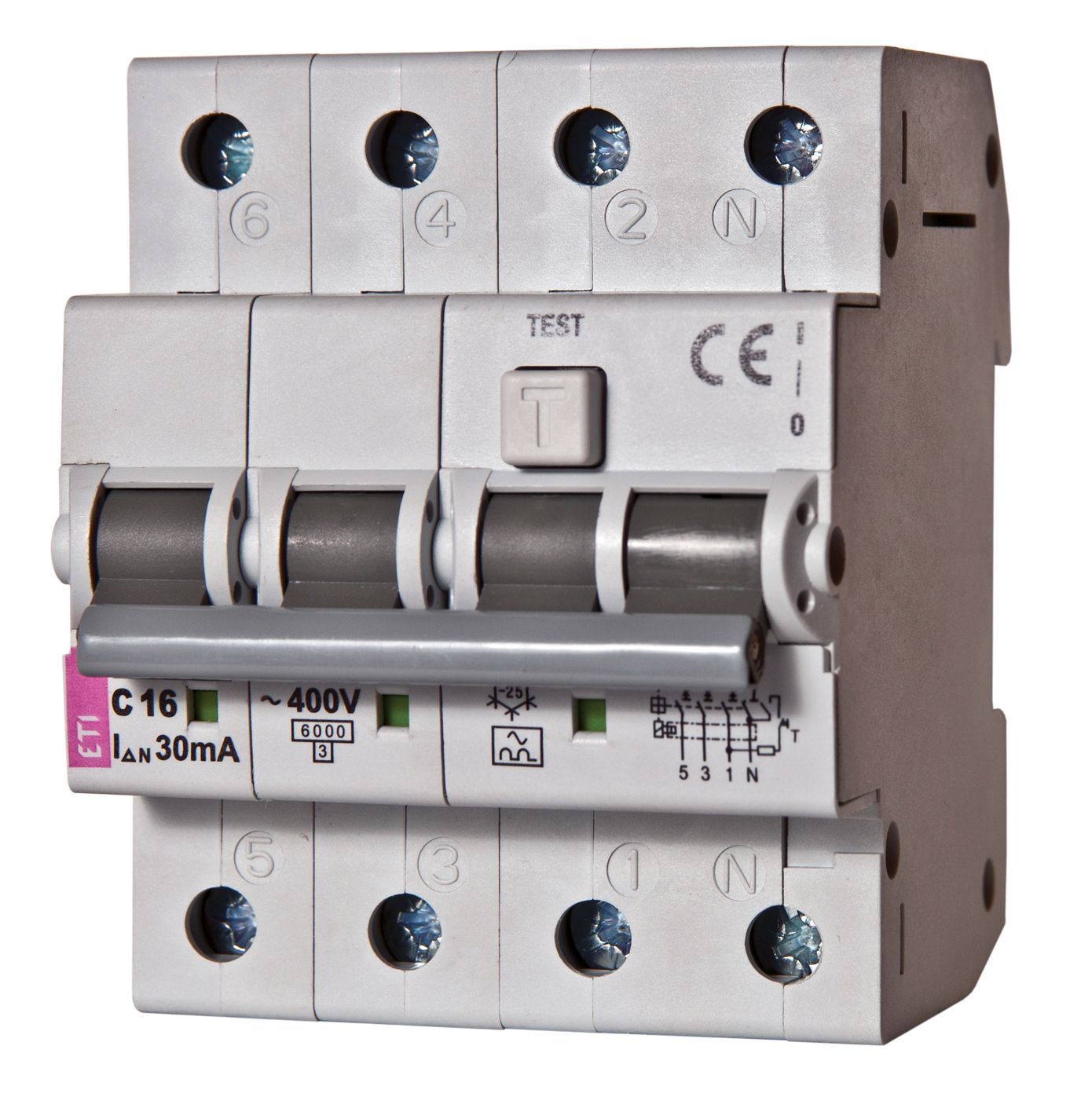 FI-Schutzschalter A 4p 400V 20A 0,03A 4TE REG 6kA