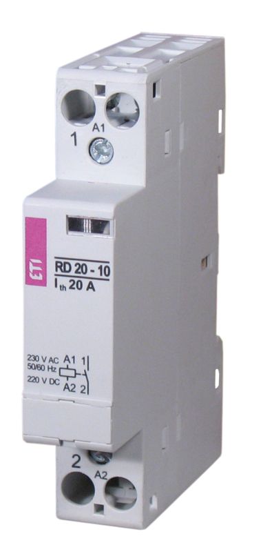 Installationsrelais 1TE elektr REG 1Ö 10-230V/UC 20A