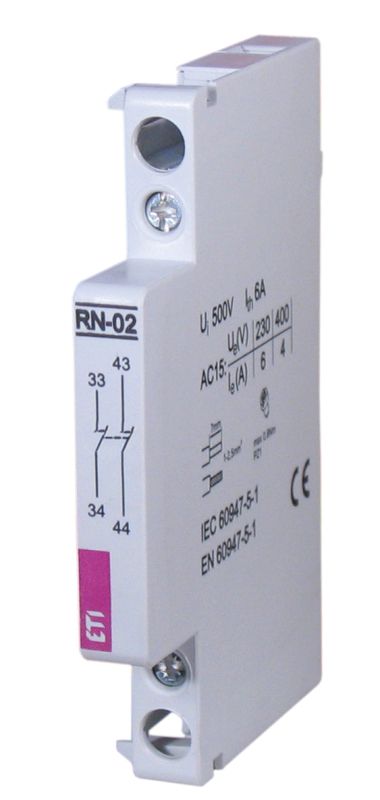 Hilfsschalterblock 2Ö Seitenanb 6A/AC Schraub