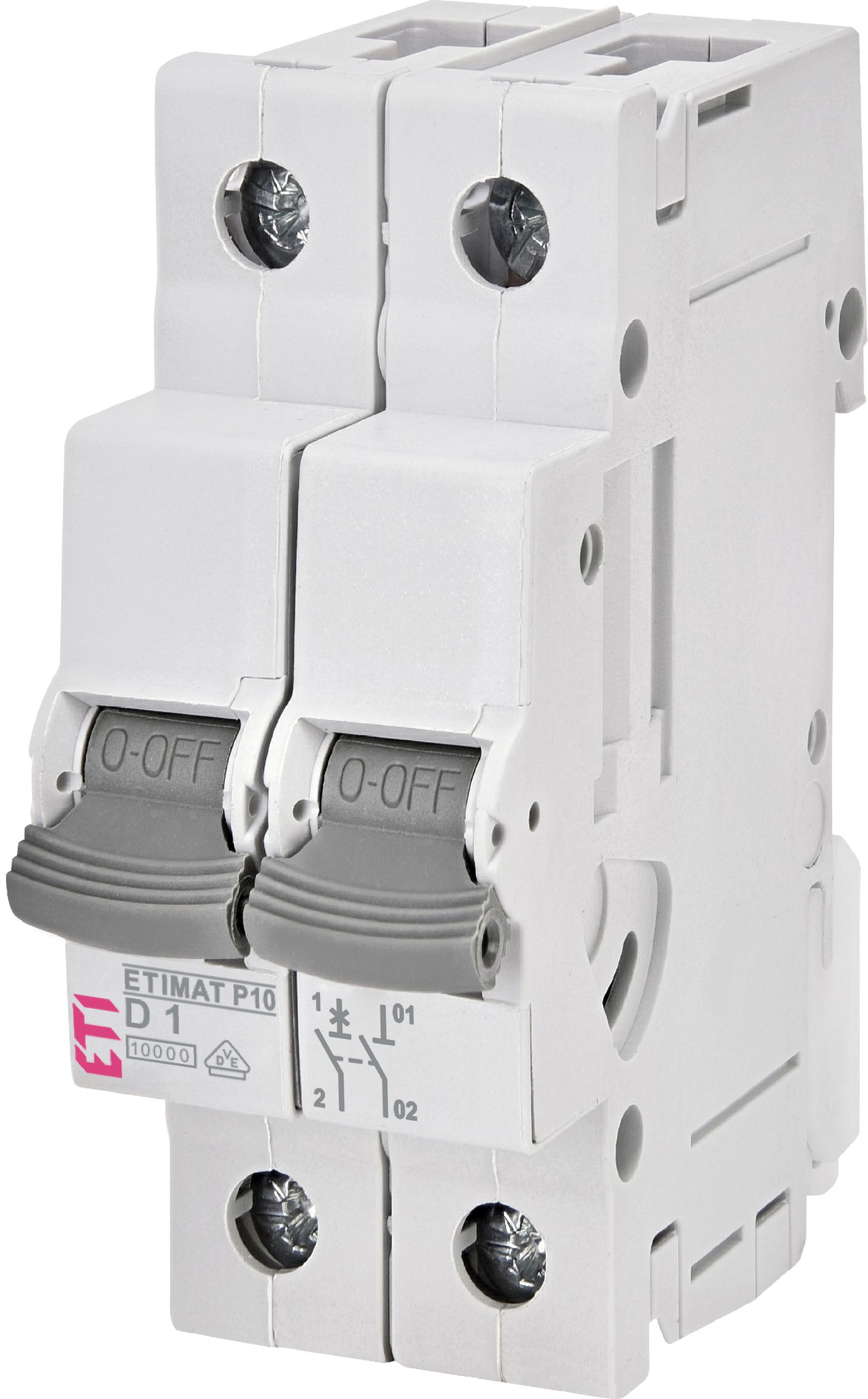 Leitungsschutzschalter UC D 1A 1+N 400V 2TE 50Hz IP20