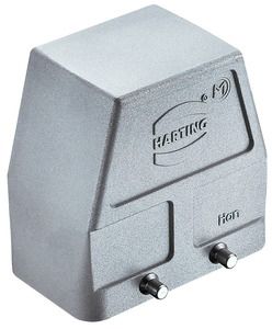 Steckergehäuse Han High Temp Querbügel Alu IP65 72,6x72x43mm seitl