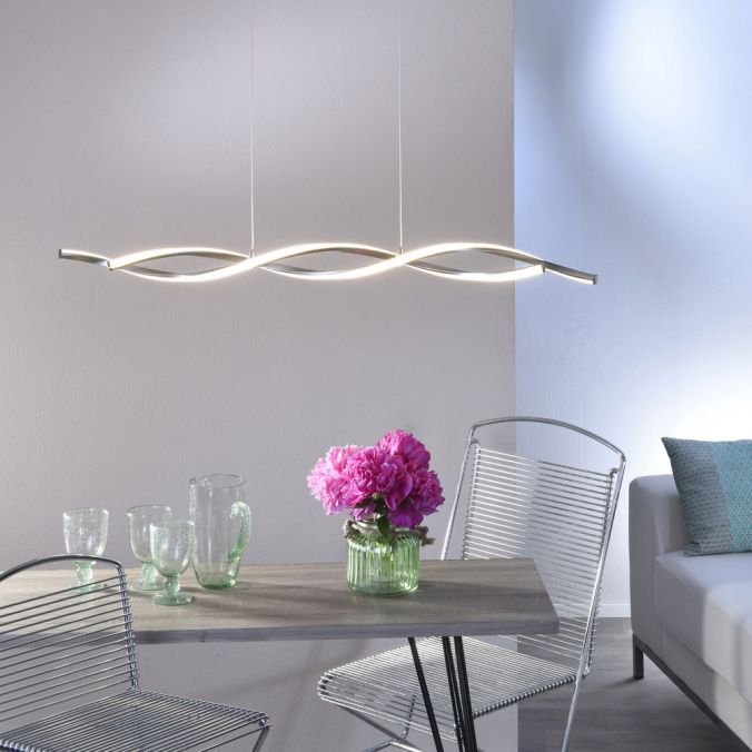LED-Pendelleuchte 23,5W POLINA 3000K sym 1400lm gr 2LEDs LED nicht austauschbar