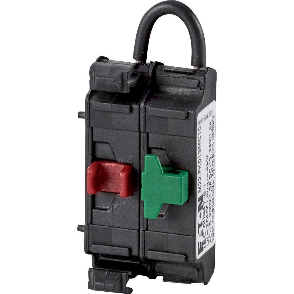 Hilfsschalterblock 1S 1Ö Frontbef 1,5A/AC Federzugans