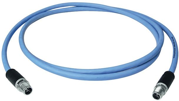 Patchkabel Cat6A S/FTP IP67 2m bl M12 M12 1:1 24qmm