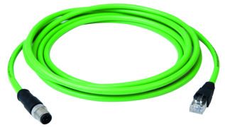 Patchkabel Cat5 SF/UTP IP20 1m gn M12 RJ45 gekreuzt 22qmm