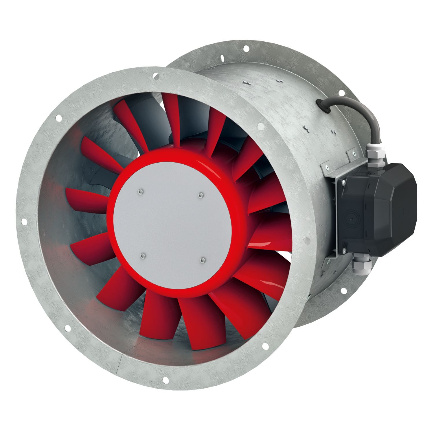 Rohrventilator Ø280mm 230V 3970cbm/h 0,7W ST 60°C