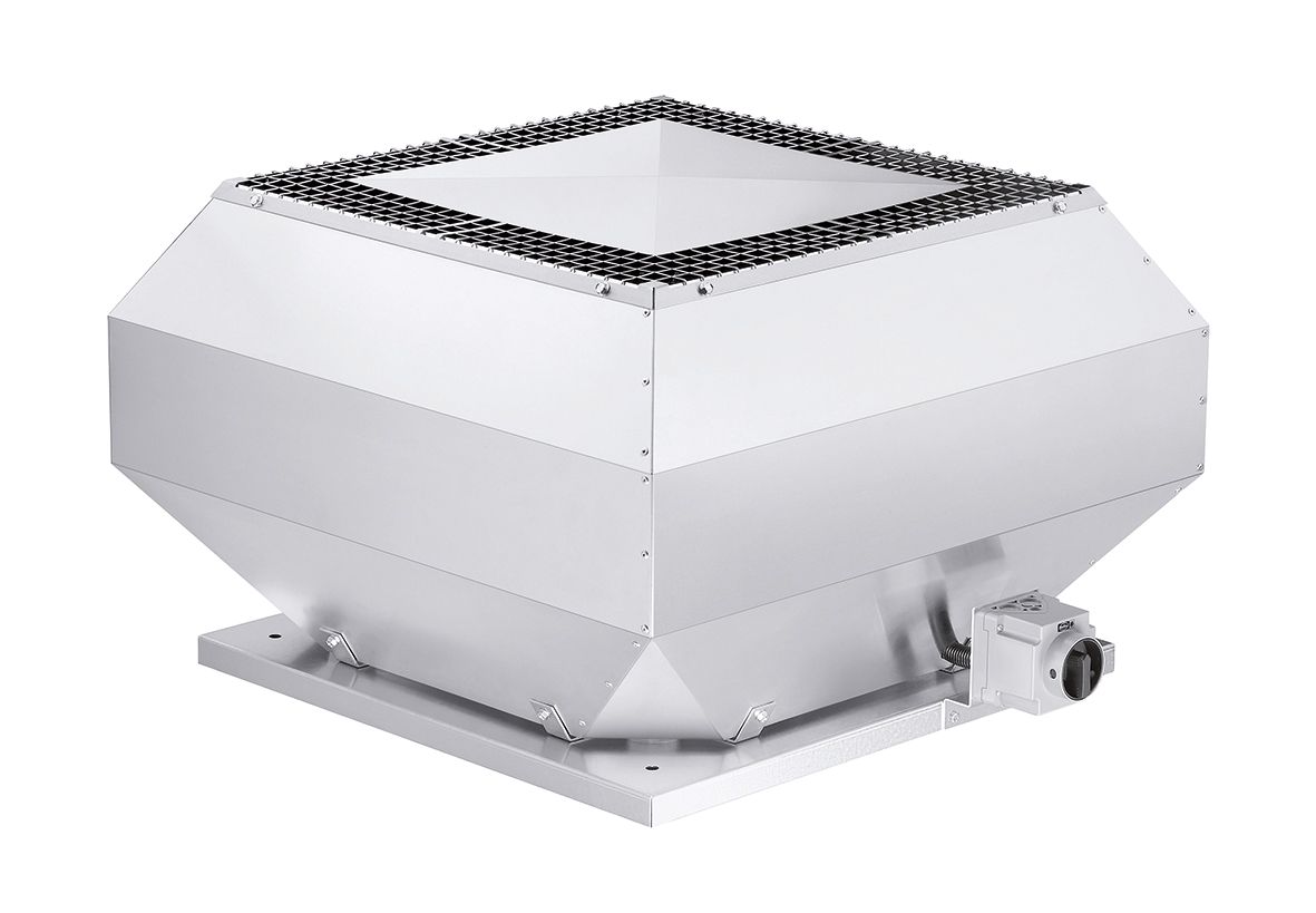 Dachventilator Ø450mm 400V 9955cbm/h Alu 2900W -20-60°C IP54 50Hz