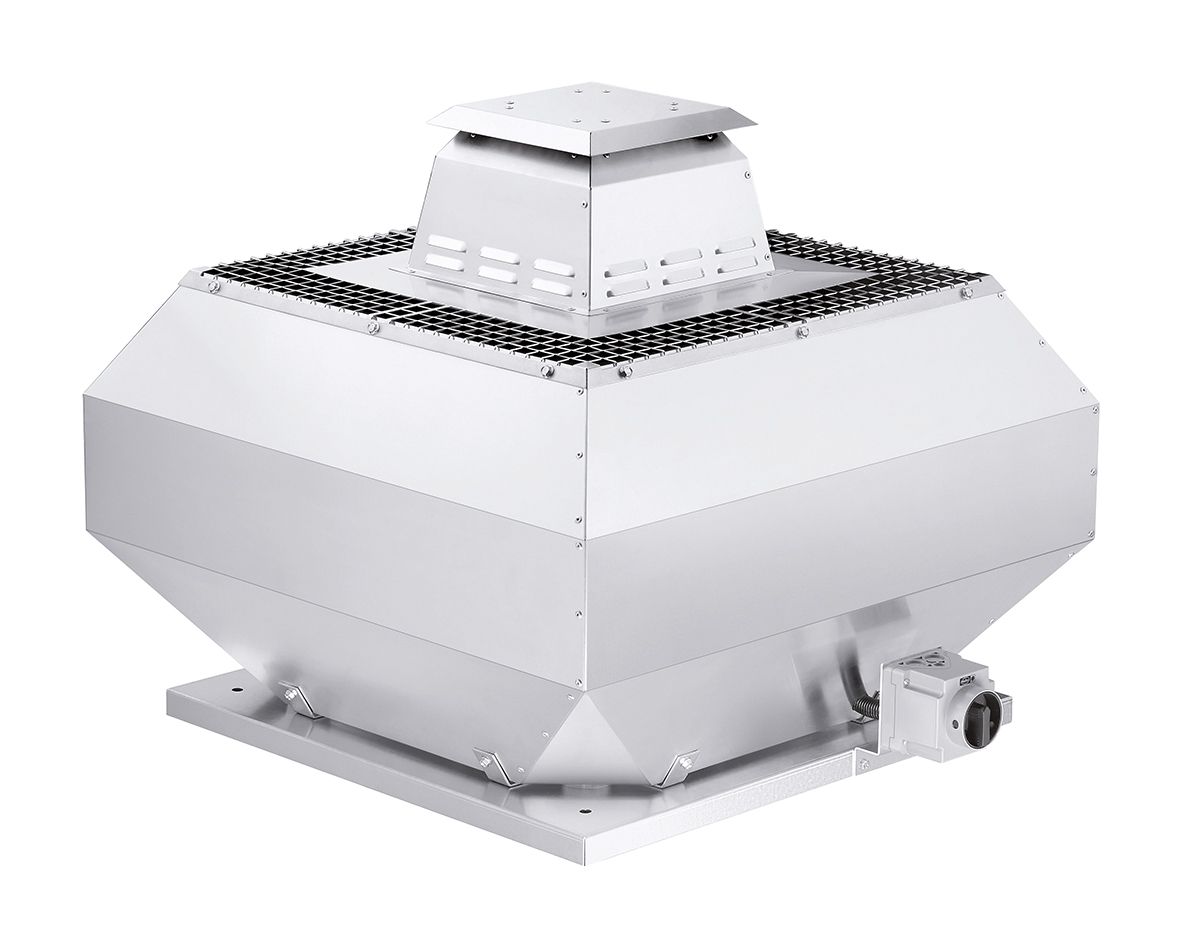 Dachventilator Ø450mm 400V 5570cbm/h Alu 490W -20-120°C IP54 50Hz
