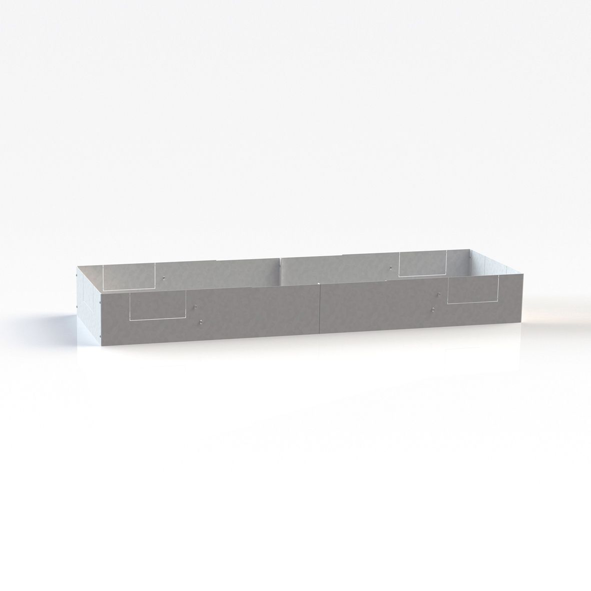Sockel H110xB1627xT491mm ST natur f.Kabelrangier