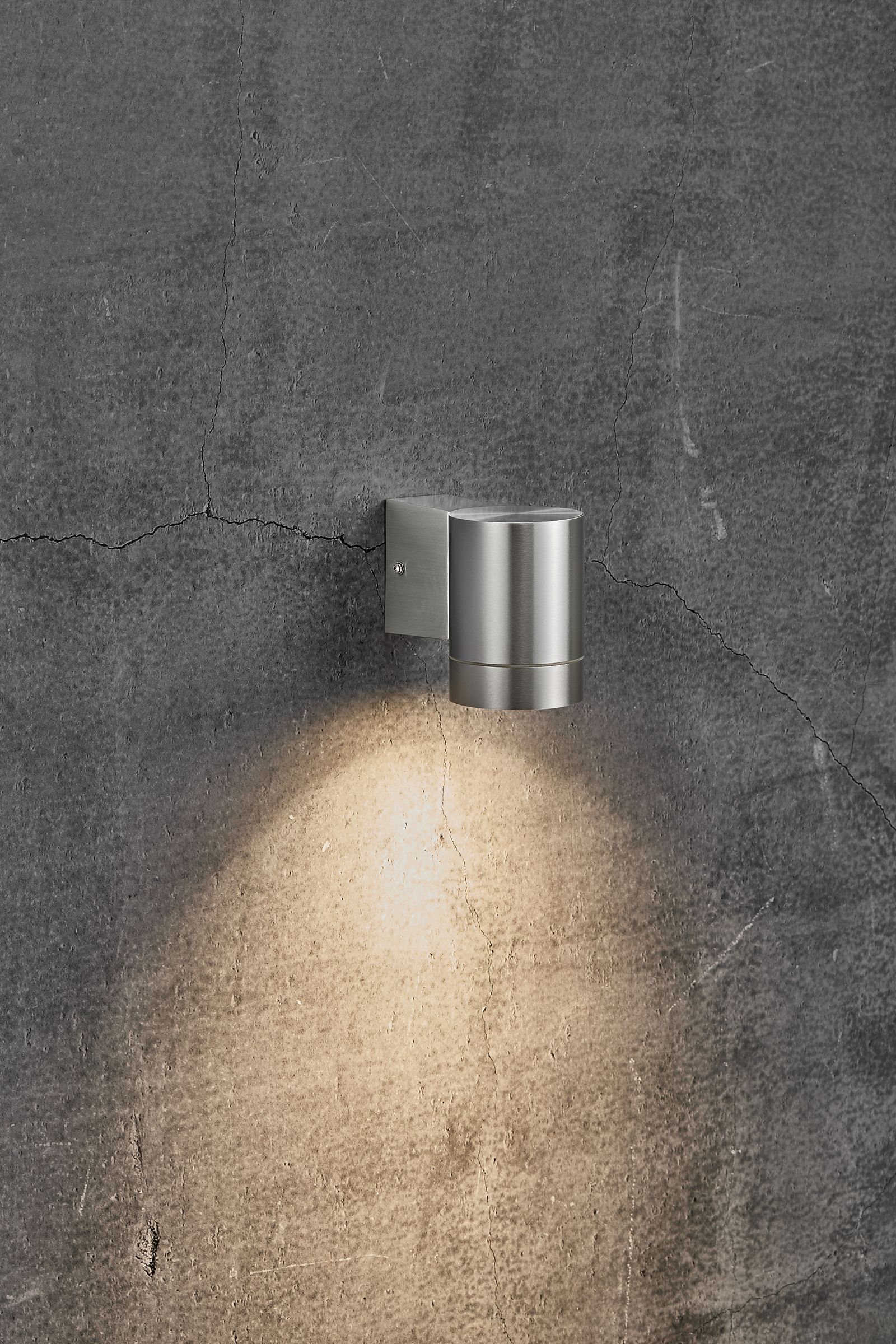 Wandanbauleuchte Tin Maxi 35W HV alu IP54 GU10 Ø76x105mm