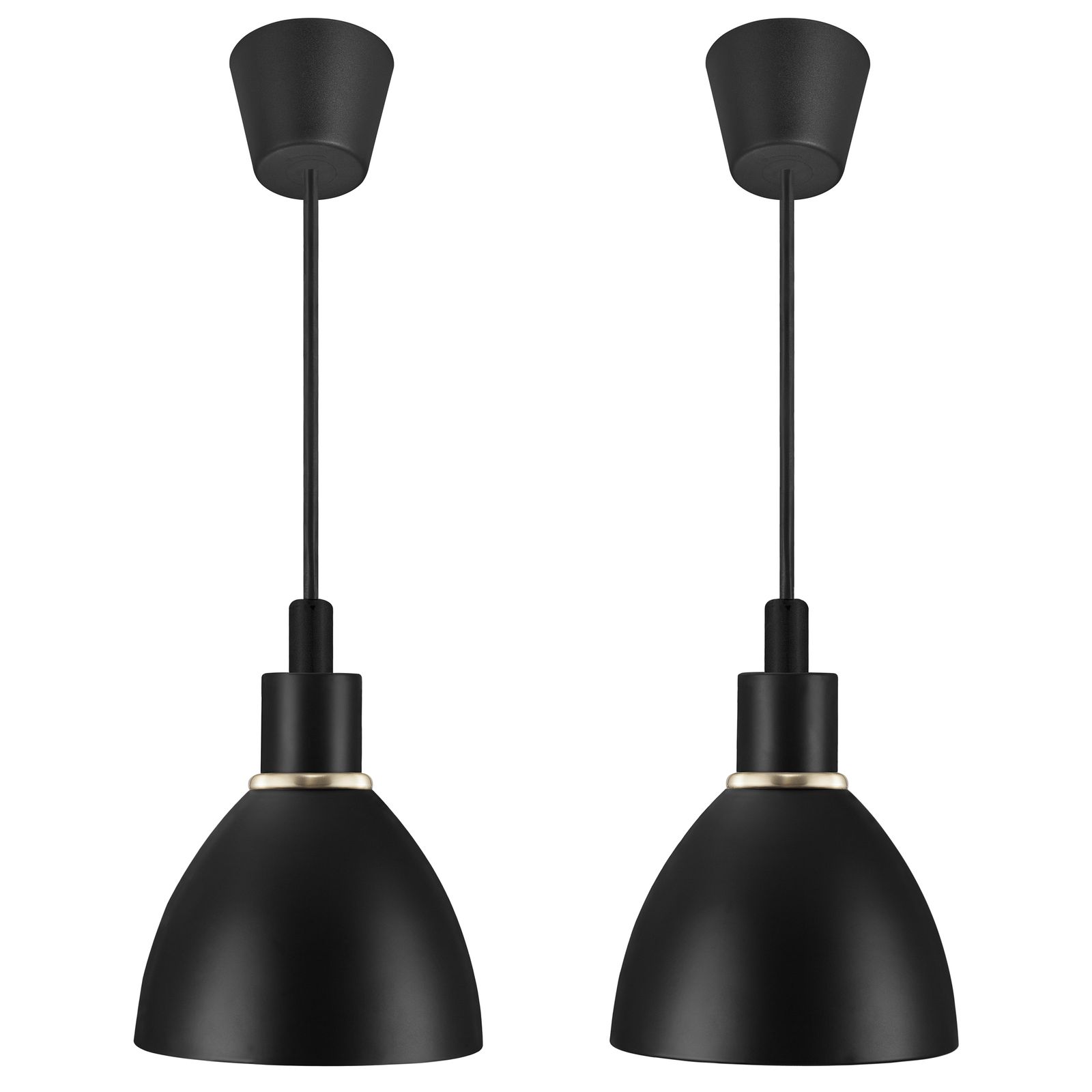 Pendelleuchte 2x40W Ray HV sw E14 sym IP20 Ø120mm