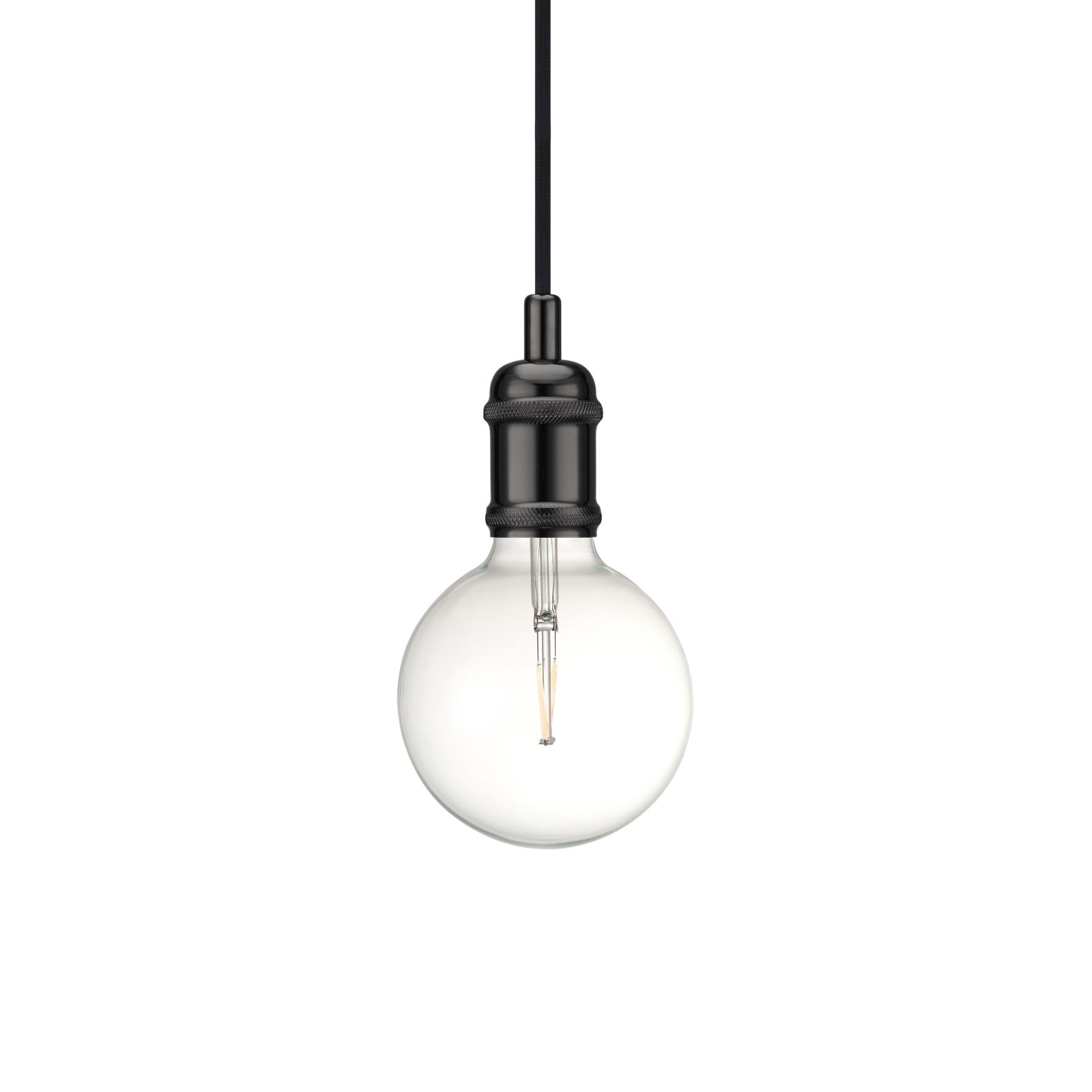 Pendelleuchte 60W Avra HV sw E27 sym IP20 Ø51mm