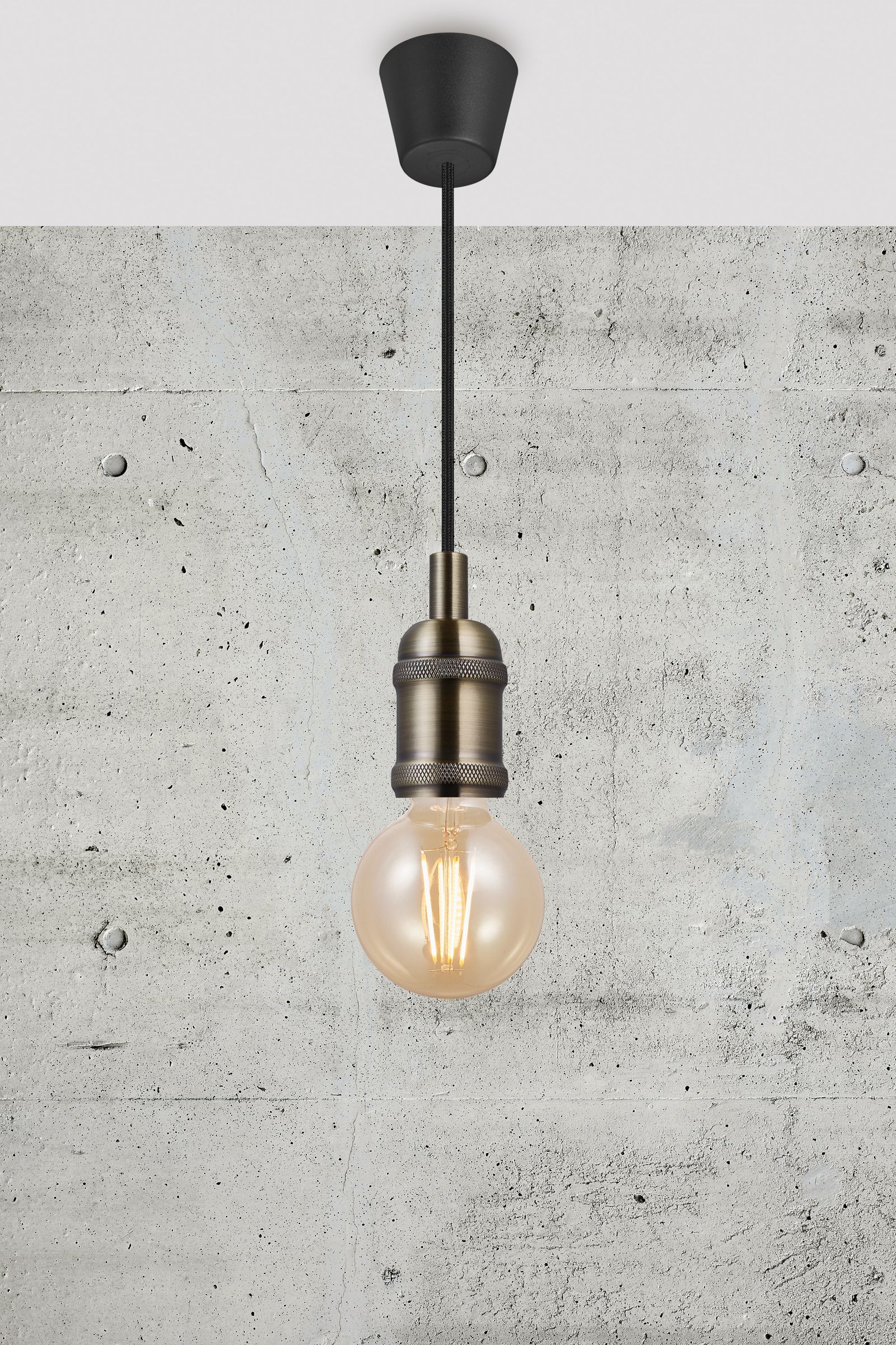 Pendelleuchte 60W Avra HV ms E27 sym IP20 messing Ø51mm