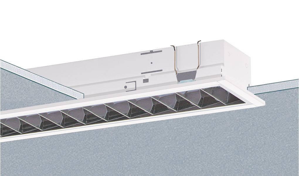 LED-Rasterleuchte 35W ws EVG DALI IP20 Dimmung DALI 1547x115x60mm