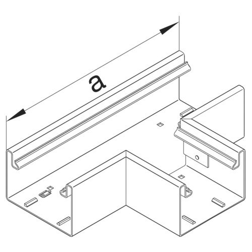 T-Stück GEB-K 100x210mm UT/OT ST natur g/vz