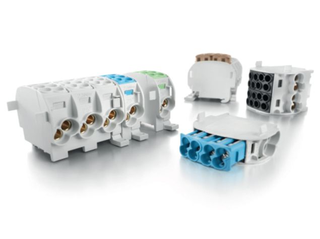 Hauptleitungsklemme 8Eing gr berührsich REG 2pol schraub