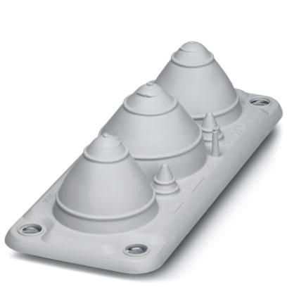 Kabeldurchführungsplatte Montageplatte Polyvinylchlorid (PVC) horiz/vert