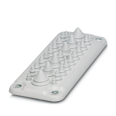 Montageplatte PVC horiz/vert 43x222mm Polyvinylchlorid (PVC) Schraubbef