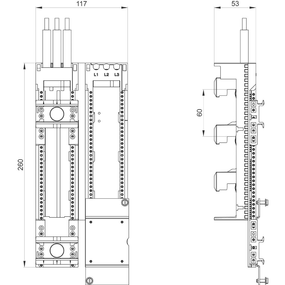 Geräteadapter S2 80A B118mm