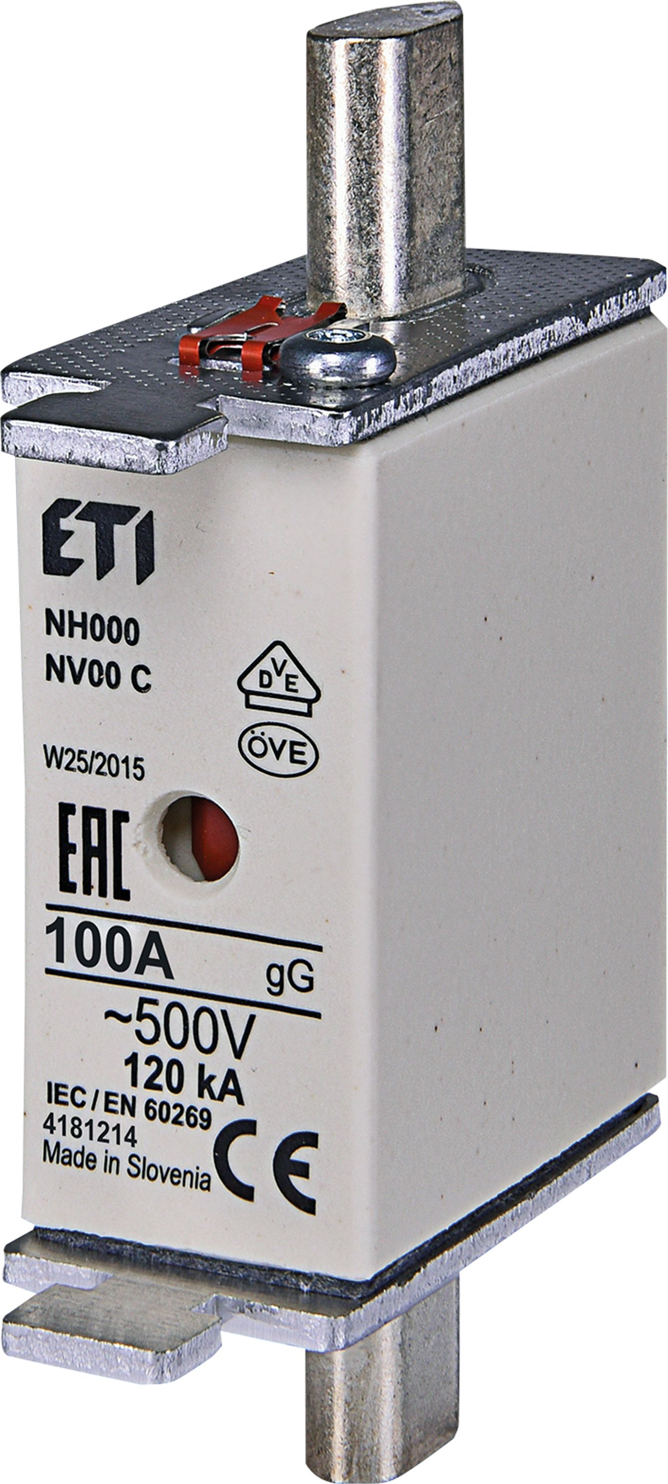 NH-Sicherungseinsatz 16A NHC00 690VAC gG Kombik