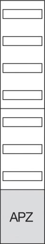 Verteilerfeld 7x12TE APZ 250x1350x96mm Abschlusspunkt Zählerplatz (APZ) m.MPL